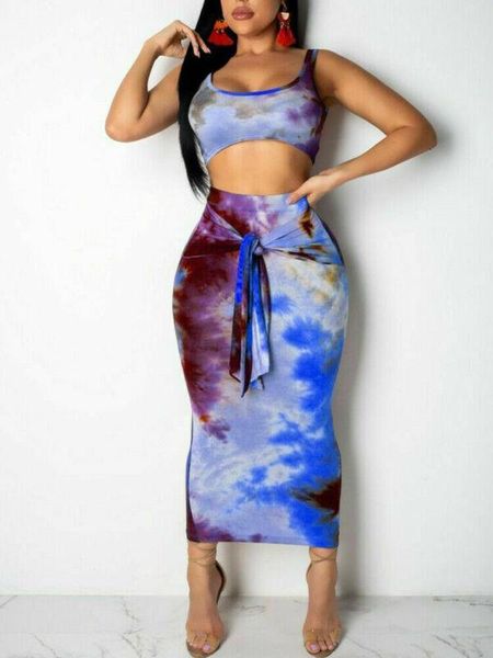 

women's summer 2 piece boho casual long maxi evening party cocktail beach dress, Gray