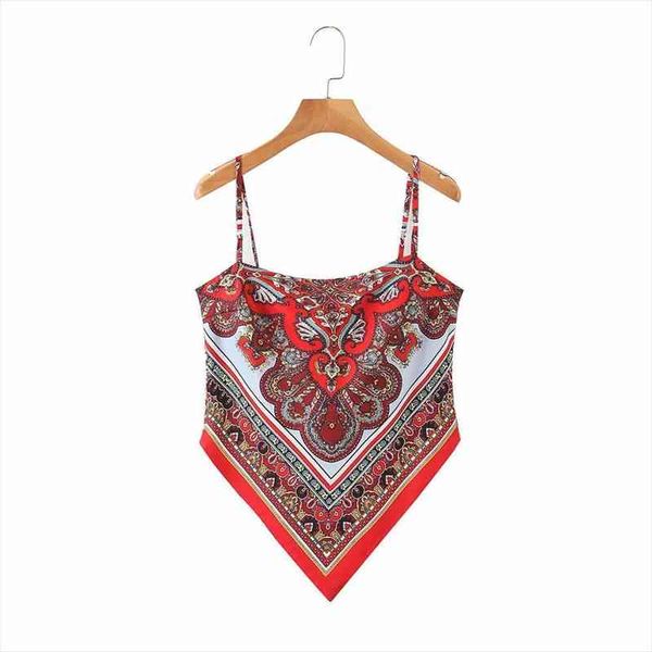 

fashion brand print women camis summer girl backless bowknot sling, White