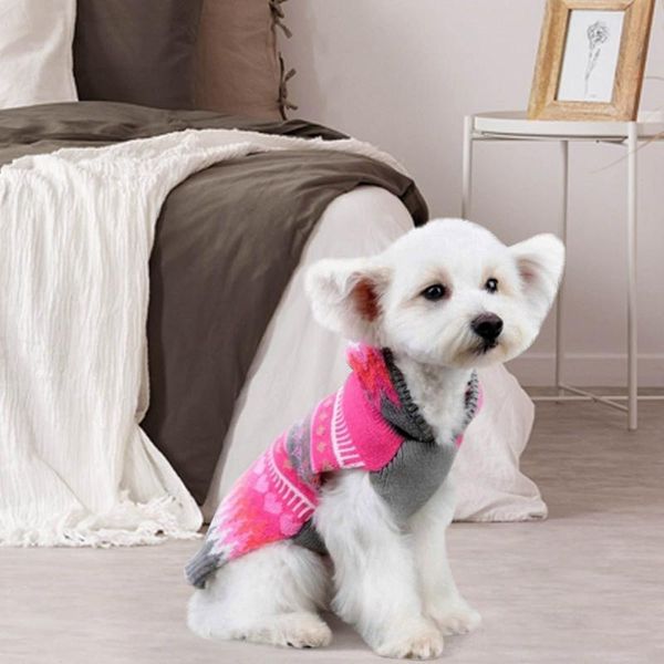 

christmas sweater with hood pet clothes snowflake dog clothes pet coat winter warm