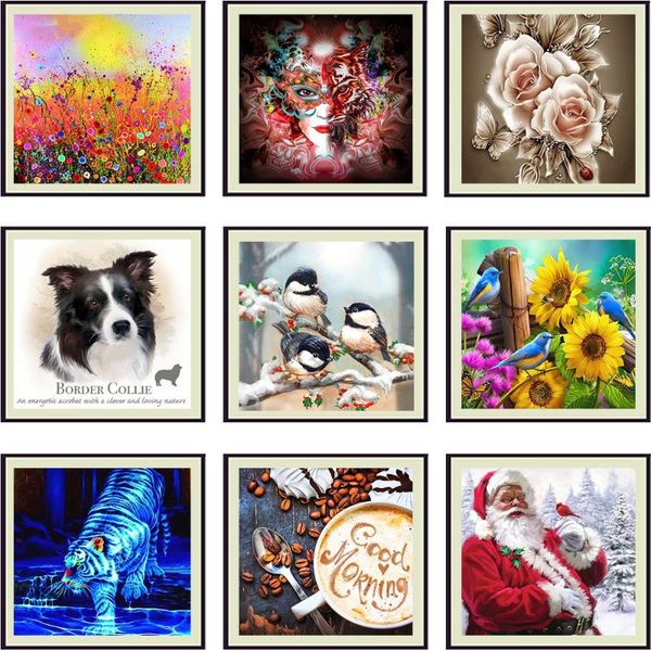 

diamond painting 5d diy animal pattern set full round drill embroidery mosaic cross stitch kit home decoration gift