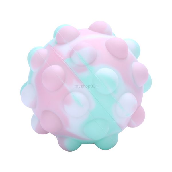 

2022 toyshop 3d fidget toys push bubble ball game sensory toy snowman christmastree for autism special needs adhd squishy stress reliever ki