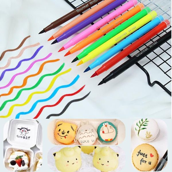 

baking moulds diy edible pigment pen brush coloring for drawing biscuits fondant cake decorating tools painting accessories