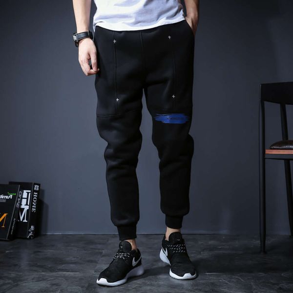 

2021spring national fashion thin sports cotton pants, fashion brand youth trousers, leisure leggings, men's simple leggings, Blue