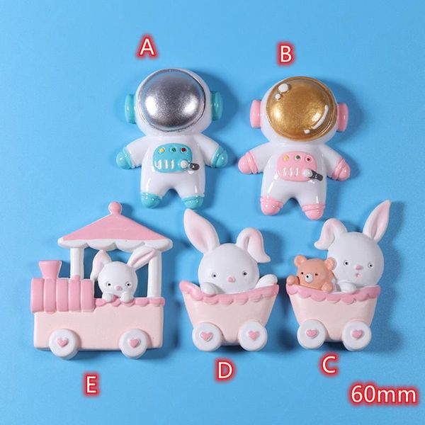 

charms cabochons decoration crafts 2pcs big spaceman flatback cabochon embellishments for scrapbooking kawaii diy accessories, Bronze;silver