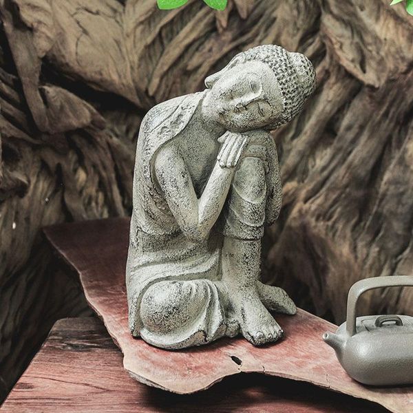 

decorative objects & figurines chinese sleeping buddha ornaments simple resin crafts gifts miniature living room deskdecor home decorati