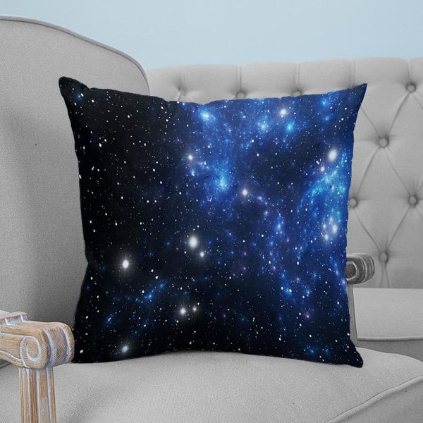 

pillow case starry sky printed throw plush fabric pillowcase home decorative