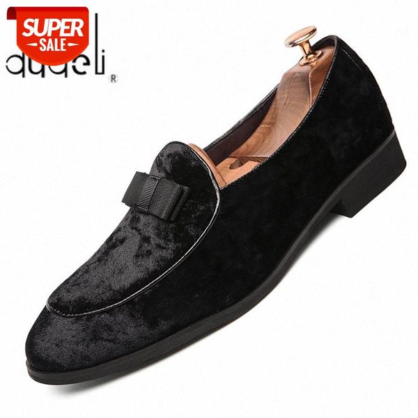 

italian famous brand design mens breathable soft velvet leather shoes young gentleman banquet prom dress shoe flat loafer sapato #b701