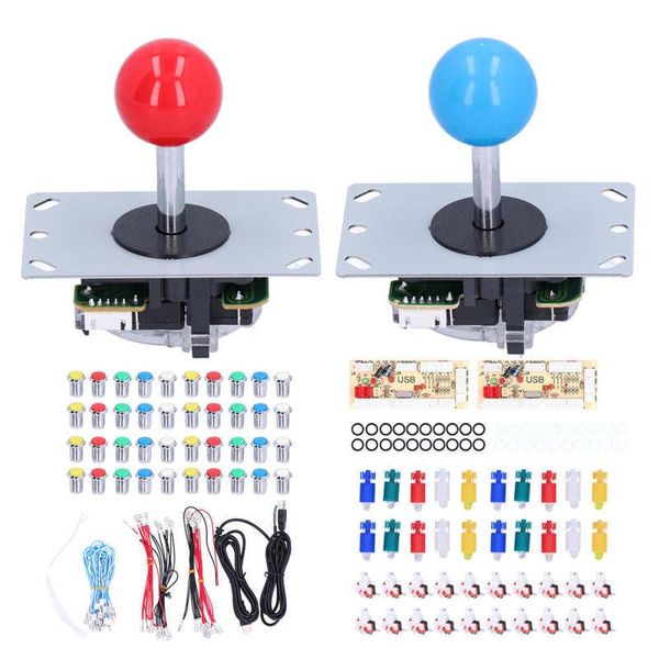 

game controllers & joysticks joystick for android arcade diy parts kits accessories led buttons pc games 5v
