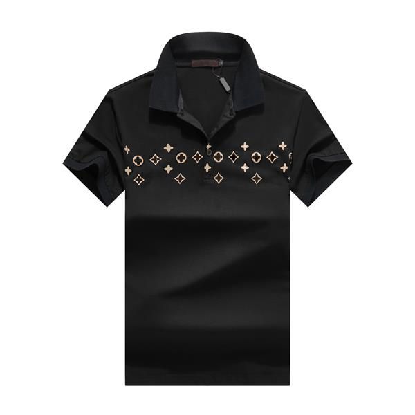 

21ss luxurys designers summer mens drees cotton polo shirt men turn down collar casual social style giraffe brand printing man polos male 1, White;black