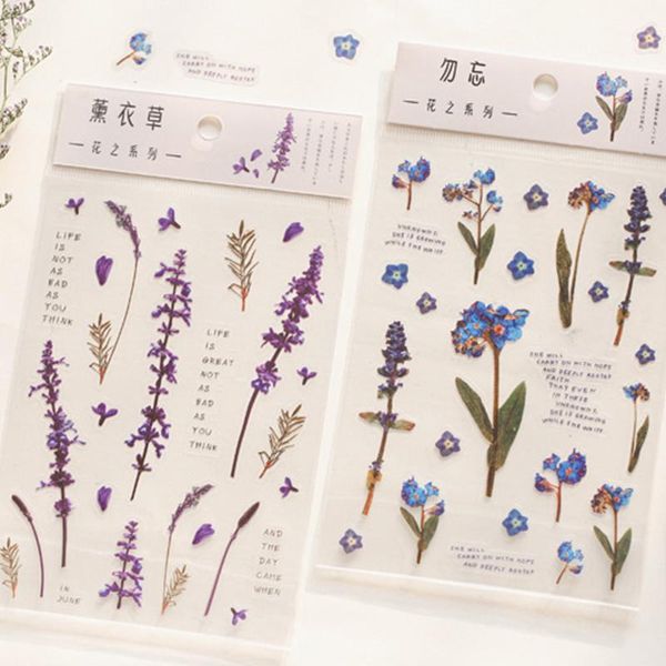 

gift wrap 1pcs daisy sticker aesthetic scrapbooking flower leaves plants series decorative stickers scrapbook planner accessories