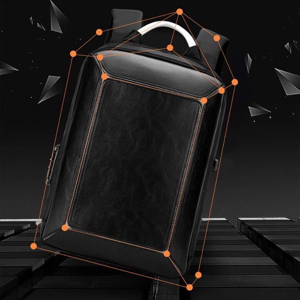 

backpack ike marti anti theft leather daypack business lapbag waterproof 15.6 male mochila multifunction rucksack backpacks