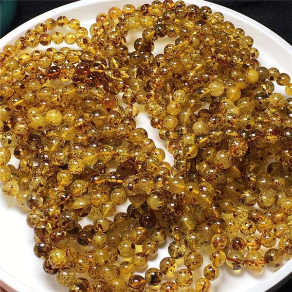 

strands natural amber honey wax huapo single loop bracelet live broadcast raw mine no optimization women's, Black