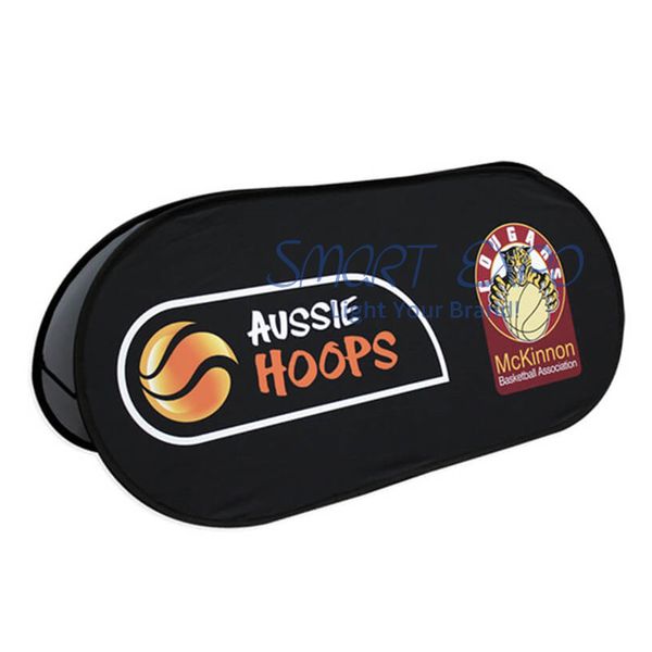 

collapsible fabric a-frame advertising display w204xh104cm with custom logo printing portable carry bag