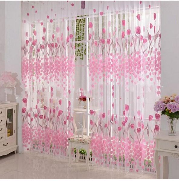 

curtain & drapes finished tulip screens on tassel divider for window room bedroom hanging panel gauze tulle modern tracery