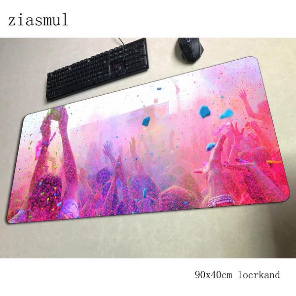

mouse pads & wrist rests holi colors pad 80x40cm gaming mousepad birthday gamepad office notbook desk mat present padmouse games pc gamer ma
