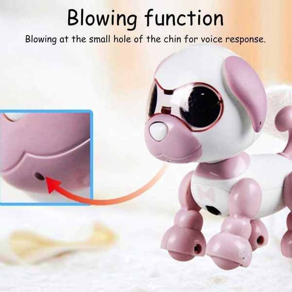 Mode Intelligente Puzzle Haustier Hund Kind Roboter Hund Spielzeug Augen Welpen Geschenke LED Spielzeug Haustier Pädagogisches Geburtstag Sound Record