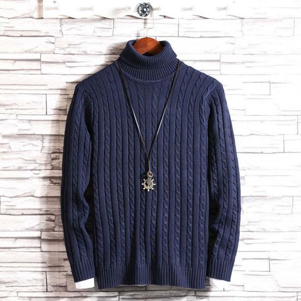 

sweater men autumn fashion pullover sweater male elasticity slim fit knitting men's turtleneck sweaters man pullover men1, White;black