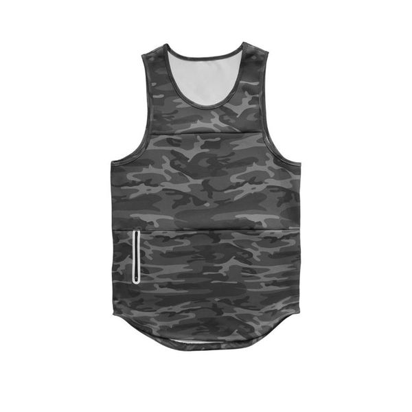 

running jerseys men's 2021 summer fitness quick-dry sleeveless vest men bodybuilding tank male sports undershirt, Black;blue