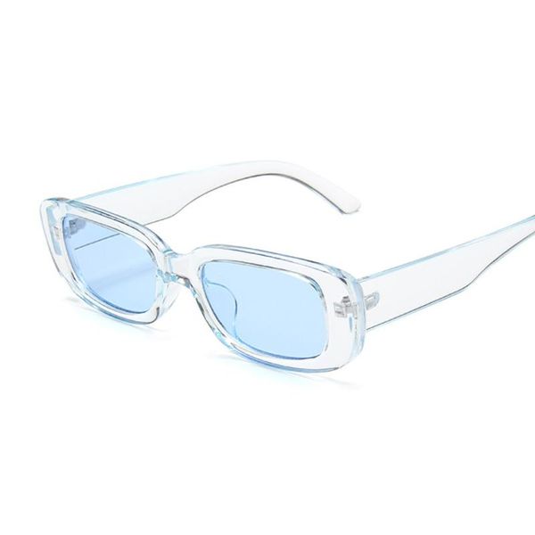 

sunglasses vintage black square women small rectangle sun glasses female gradient clear mirror, White;black