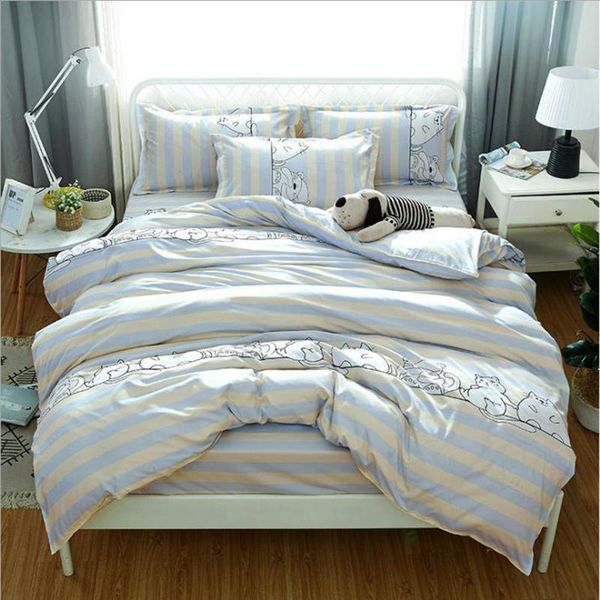 

bedding sets 055 set 4pcs sheet duvet quilt nordic bed cover 150 bedclothes pillowcase hometextile comforter covers for kids students