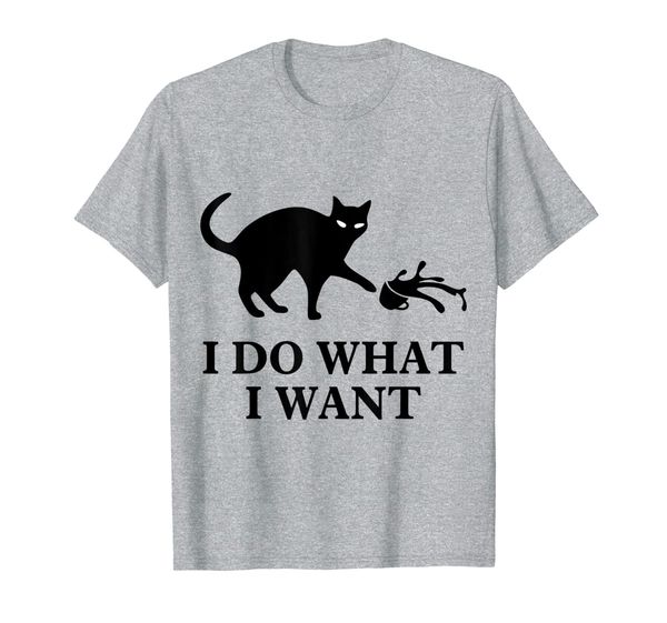 

i do what i want cat t shirt t-shirt, White;black