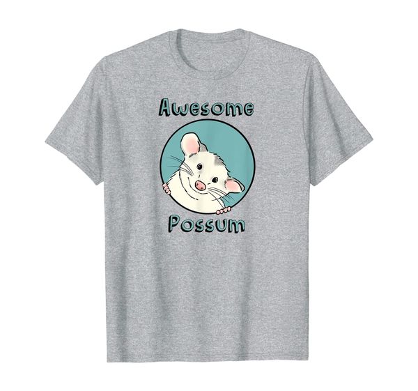 

awesome possum t-shirt, opossum lover shirt, cute possum tee, White;black