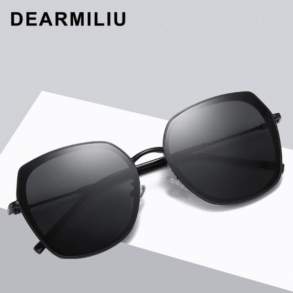 

mujer dearmiliu new polarized sun frame gafas de sol vintage women for polygon shades glasses oversized 2021 2203 xkprq, White;black