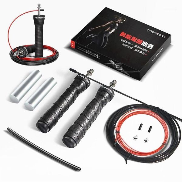 

weighted speed jump rope with nonslip handles replacement steel cables for crossfit boxing fitness gym home workout equipments1