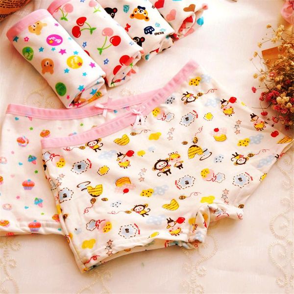 

panties 8pcs/lot children underwear briefs printing cotton cartoon girl flat-bottomed for 2-8y, Camo
