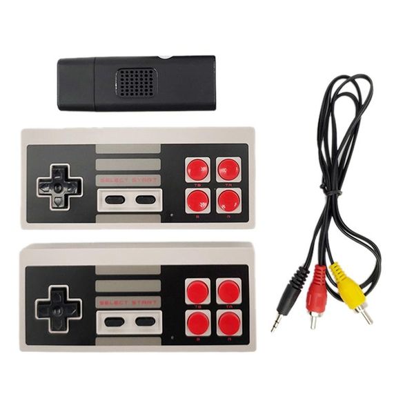 

usb game stick 2.4g wireless tv game console with 2 wireless handles support tv with av function 620 games 8-bit