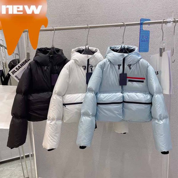 

Women Letter Print Coat Woman Winter Full Jacket Warm Down Long Cotton Parkas Fashion Ins Style Letter Pattern Geometric Top Short Down, Blue cotton