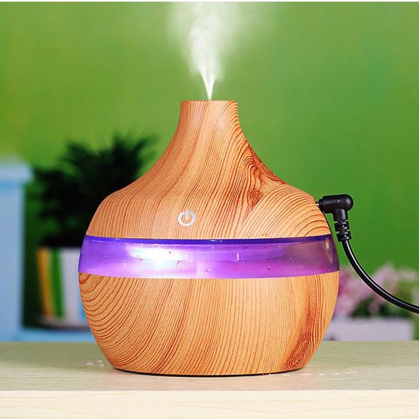 

fragrance lamps mini humidifier electric aroma air diffuser wood grain ultrasonic essential oil mist maker home