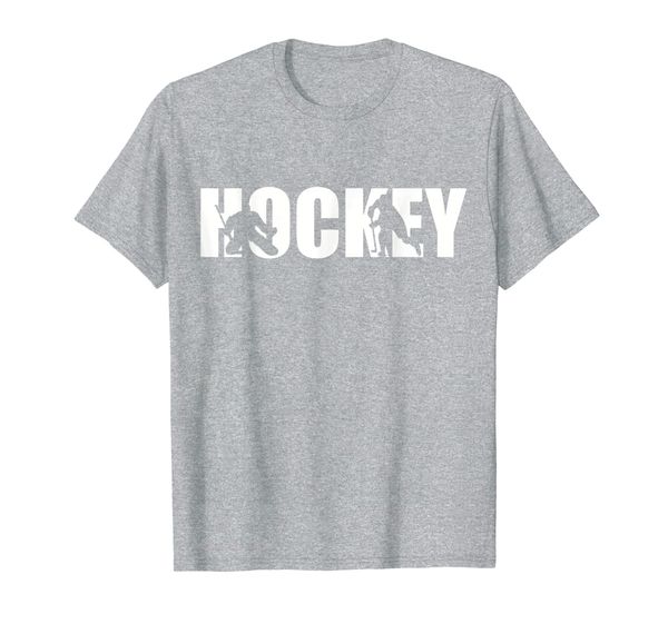 

hockey players t-shirt, White;black