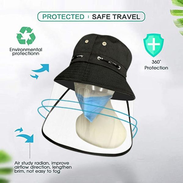 

cloches 2021 multi-function protective cap anti-spitting windproof hat dustproof cover fisherman h511