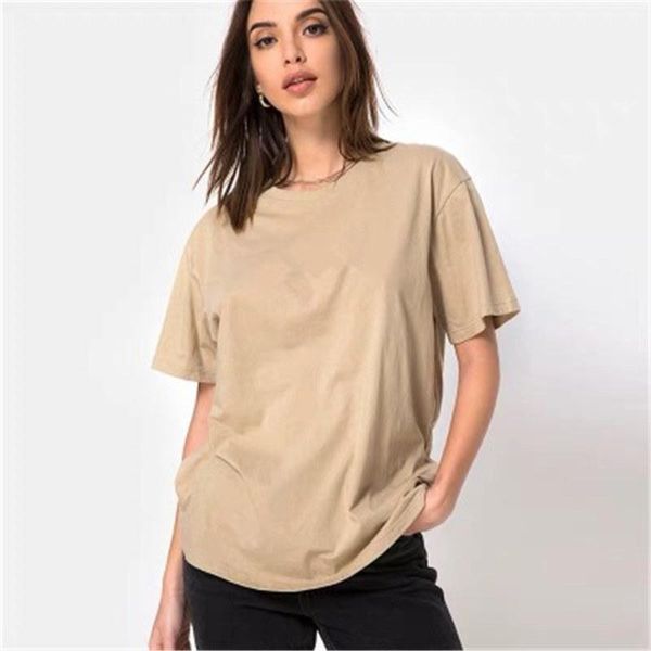 

women's t-shirt 14 colors s-3xl summer basic solid women loose cotton short sleeve tee-shirts female casual, White