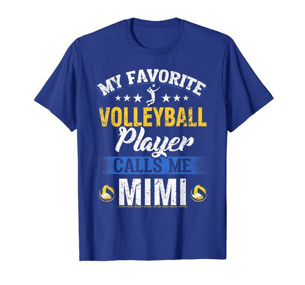 

womens my favorite volleyball player calls me mimi shirt tee, White;black