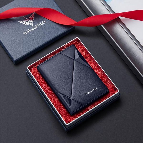 

mens wallet genuine leather card holder purse real cowhide fashion design men with box pl205265, Red;black