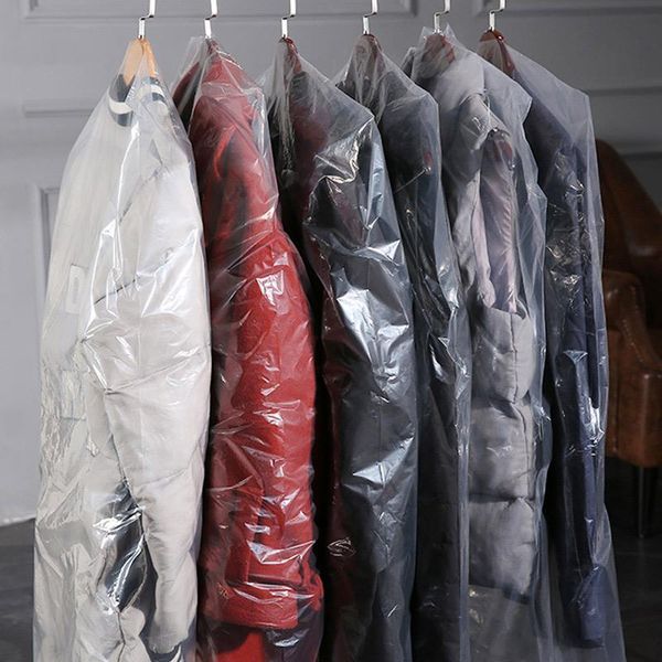 

clothing & wardrobe storage 15 pcs set transparent clothes dust bag coat cover suit hanging