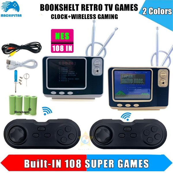 

portable game players 2021 retro bookshelf tv console gv300 3.0 display screen classic 2.4g bluetooth wireless controller bulit-in 108 games