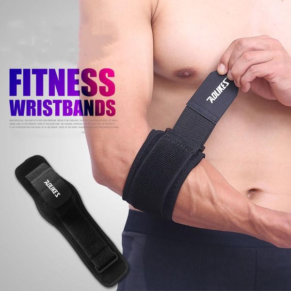 

elbow & knee pads 1 piece support outdoor basketball tennis fitness adjustable sports safety arm sleeve, Black;gray