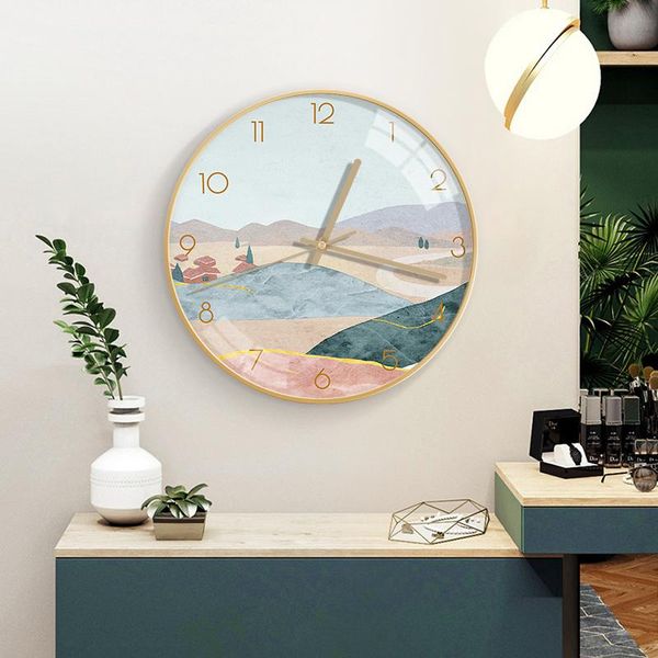

simple wall clock modern design silent nordic living room decoration accessories living room decoration wall clocks bg50wc