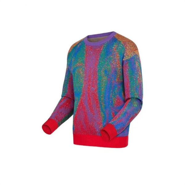 

women color matching 20ss crewneck hoodies sweatshirt pullover men jacquard knitting street sweater autumn winter warm sweaters hfymwy3 cgpa, Black