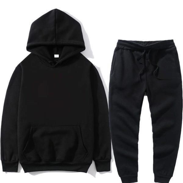 

men's tracksuits letter couple sportswear suit sports hoodie + pants casual, Gray