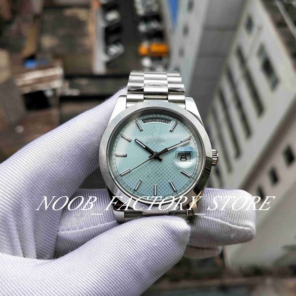 Orologio da uomo Versione Super Factory Movimento Automatico Quadrante blu ghiaccio 228206 argento V2 Nuovo cinturino in acciaio inossidabile Vetro zaffiro BPF 40mm Dive Menes Orologi Confezione regalo