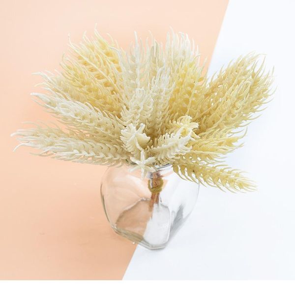 

6pcs artificial plastic flower vases for decoration ornamental flowerpot floristics diy christmas wreath fake whea jllcyx