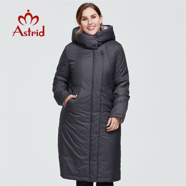 Astrid зимние женские пальто женщины длинные теплые парку мода толстая куртка с капюшоном Bio-вниз большие размеры женская одежда 6703 211013