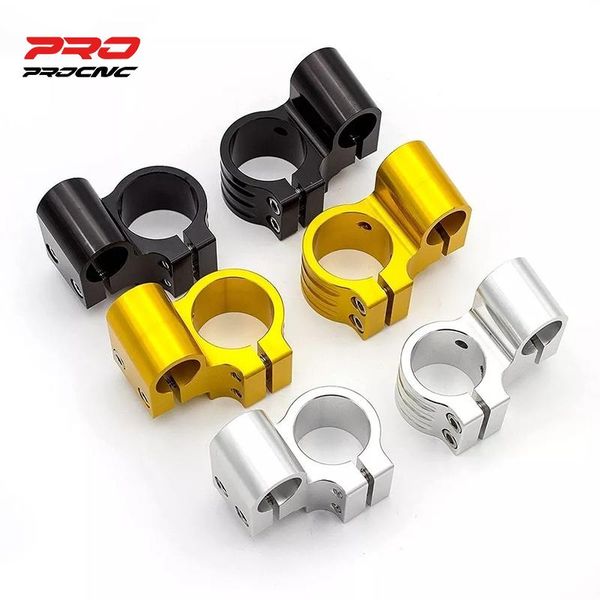 

handlebars black 7/8" 22mm cnc universal motorcycle racing adjustable handlebar clip on higher raised riser handle bar ons cafe racer