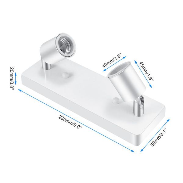 

ceiling lights modern fashion 2 art loft lamp holder wall kitchen e27 bulb lighting fixture for living room bar (no bulb)