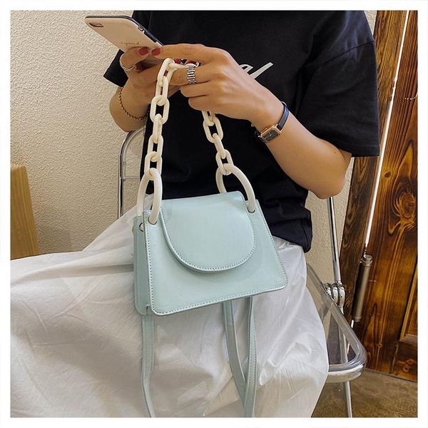 

evening bags 2021 style small square women handbags female chains pu leather shoulder messenger bag elegant fashion shopping