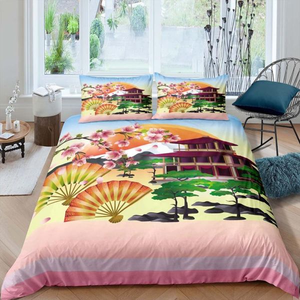 

bedding sets home living luxury 3d sakura blossom print 2/3pcs soft duvet cover and pillowcase kids set  king eu/us/au size